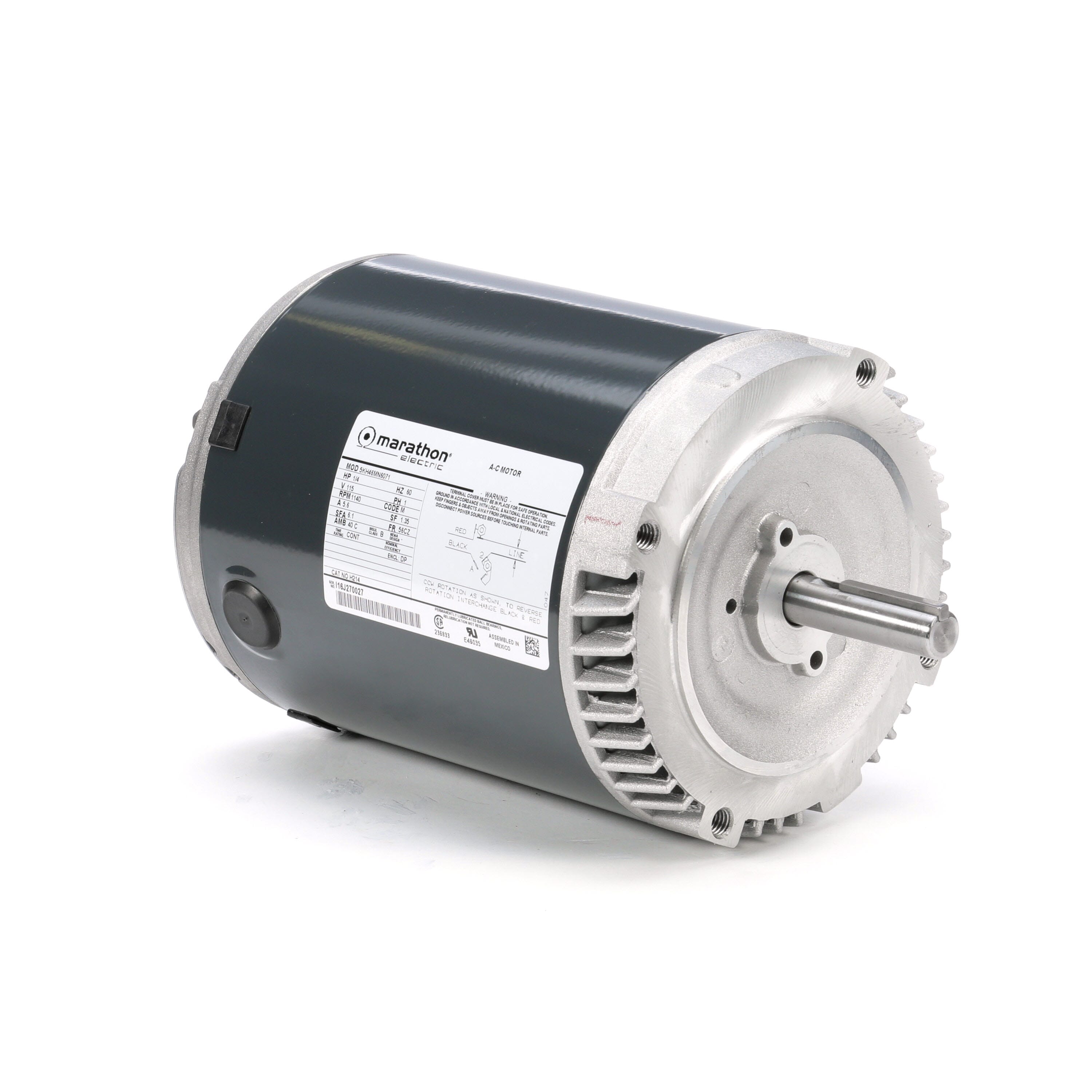 Split-Phase, 56CZ Frame, Ball Bearing Motor Dripproof